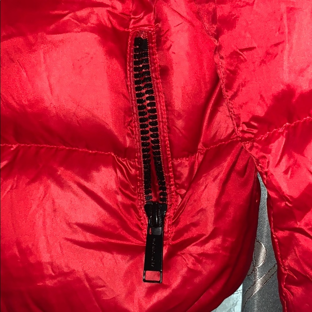 Red Michael Kors Women’s Puffer Coat Size Small - Picture 3 of 6